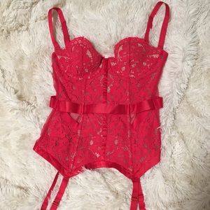 Victoria’s Secret Red Bustier Corset 34C